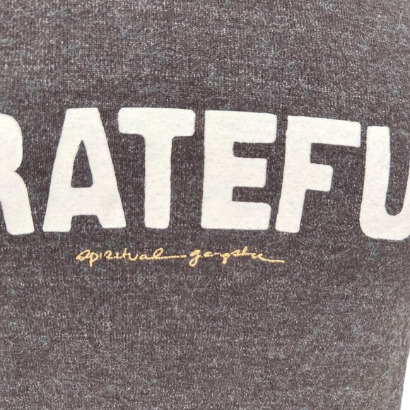 Spiritual Gangster Grateful Pullover Sweatshirt Charcoal Black Size Small - Picture 3 of 10